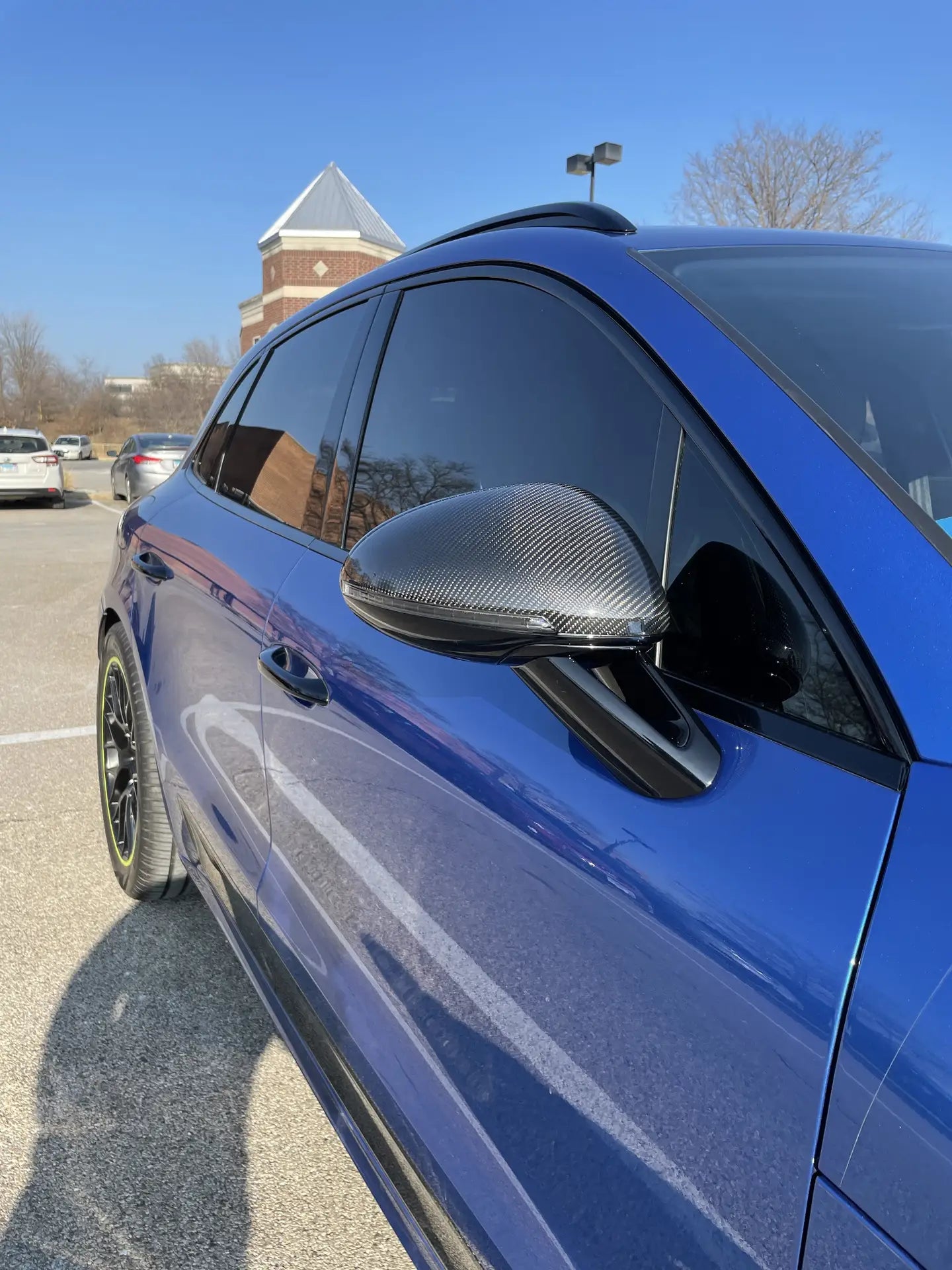 Porsche Macan 95B Carbon Fiber Mirror Caps 2015-2023