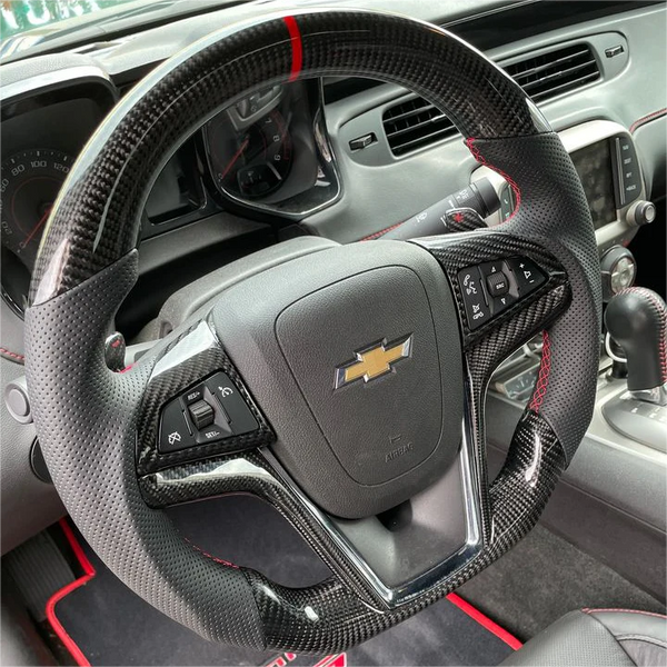 Carbon Fiber Steering Wheel - Chevy Camaro SS 2013-2015