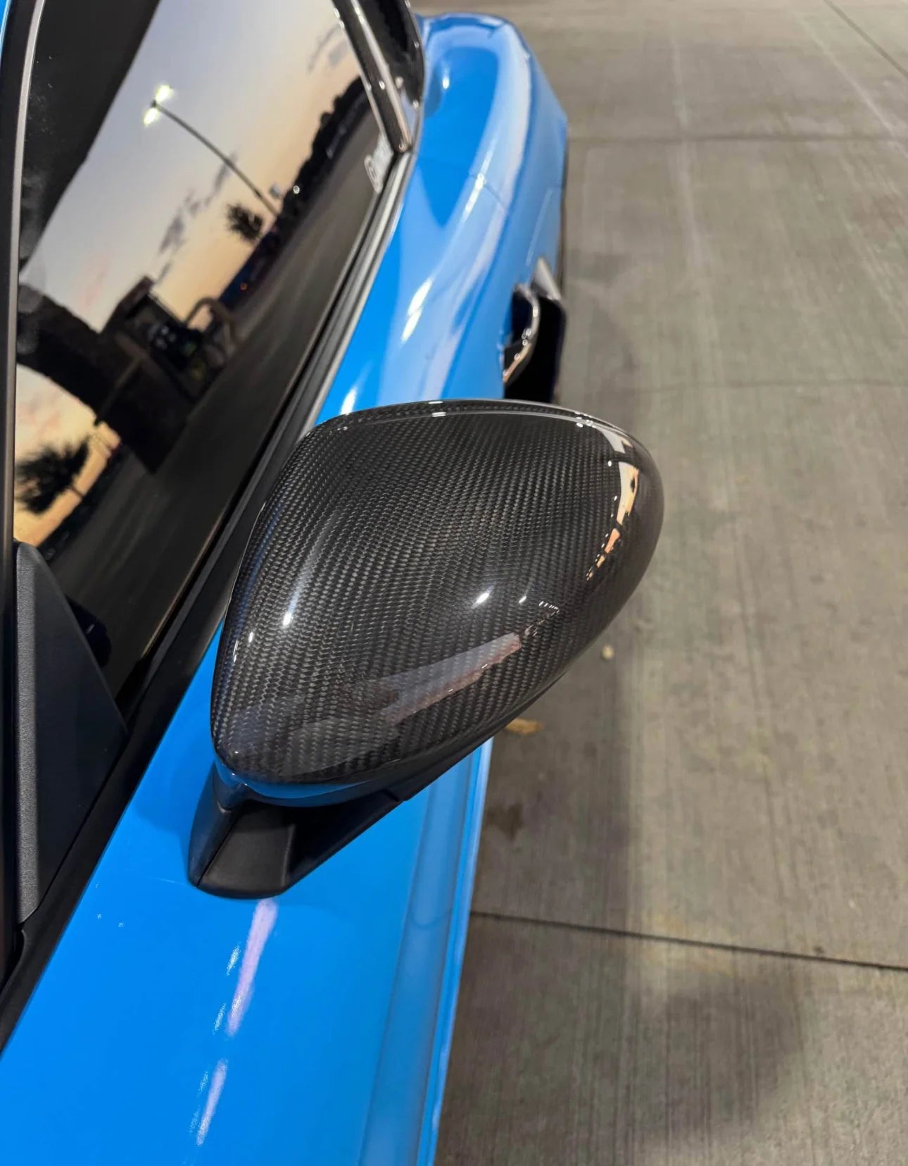 Porsche 718 Boxster Cayman 2016-2023 Carbon Fiber Mirror Cap