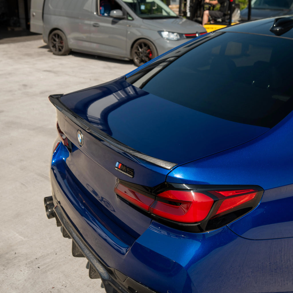 BMW 5 Series G90 2024+ M5 Spoiler - Carbon Fiber / Gloss Black