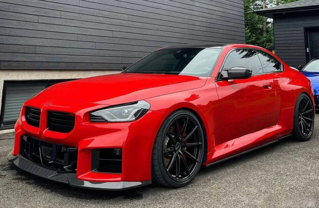 BMW M2 G87 G42 V2 Front Splitter - Carbon Fiber