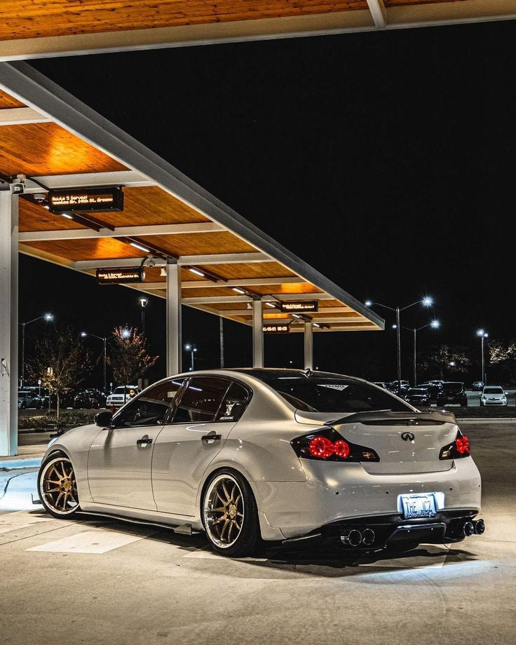 Infiniti G37 PSM Highkick Spoiler (Coupe/Sedan) Carbon Fiber / Gloss Black / Honeycomb