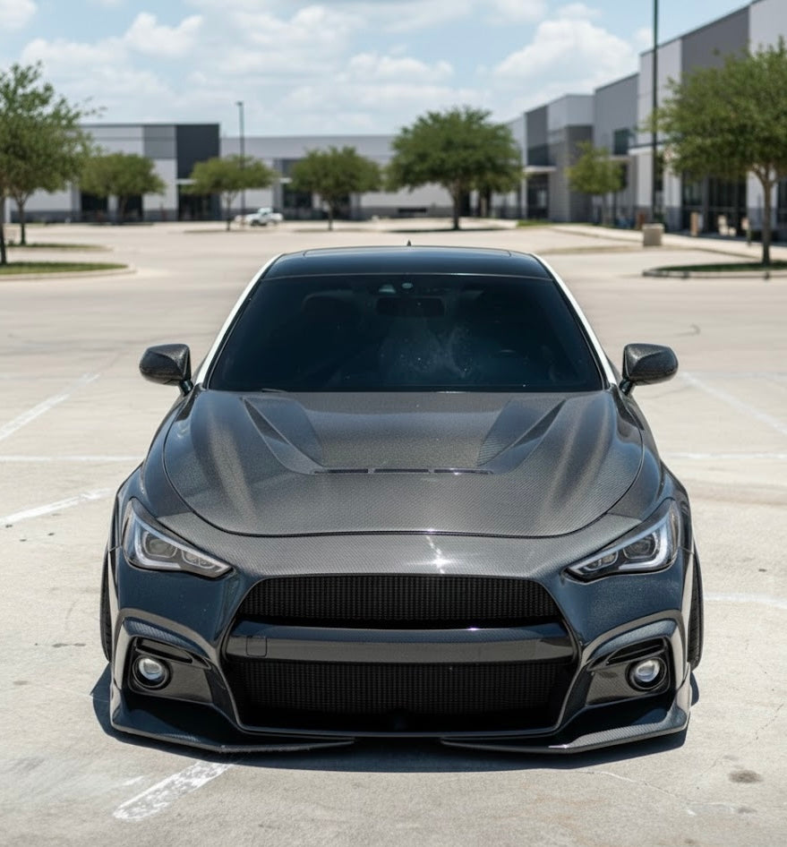 Infiniti Q50 - Full Carbon Fiber Front Bumper Body Kit