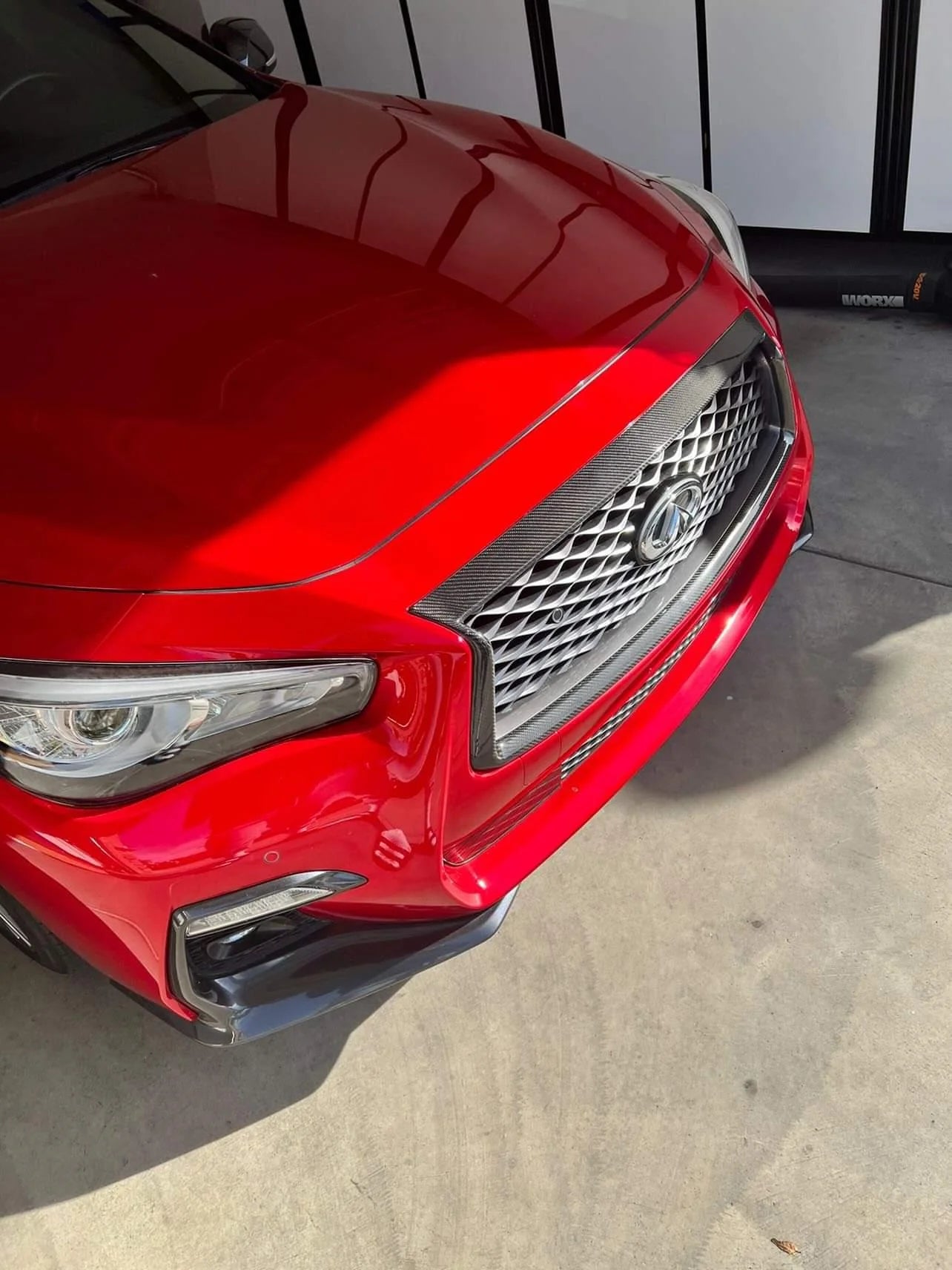Infiniti Q50 Carbon Fiber Grill Trim