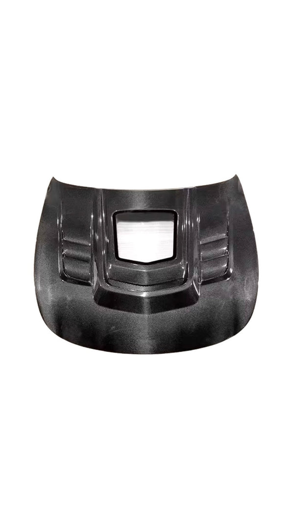 Infiniti G37 Tempered Glass Carbon Fiber Hood - Coupe / Sedan