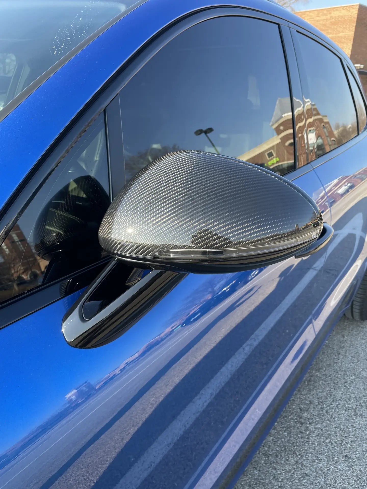 Porsche Macan 95B Carbon Fiber Mirror Caps 2015-2023