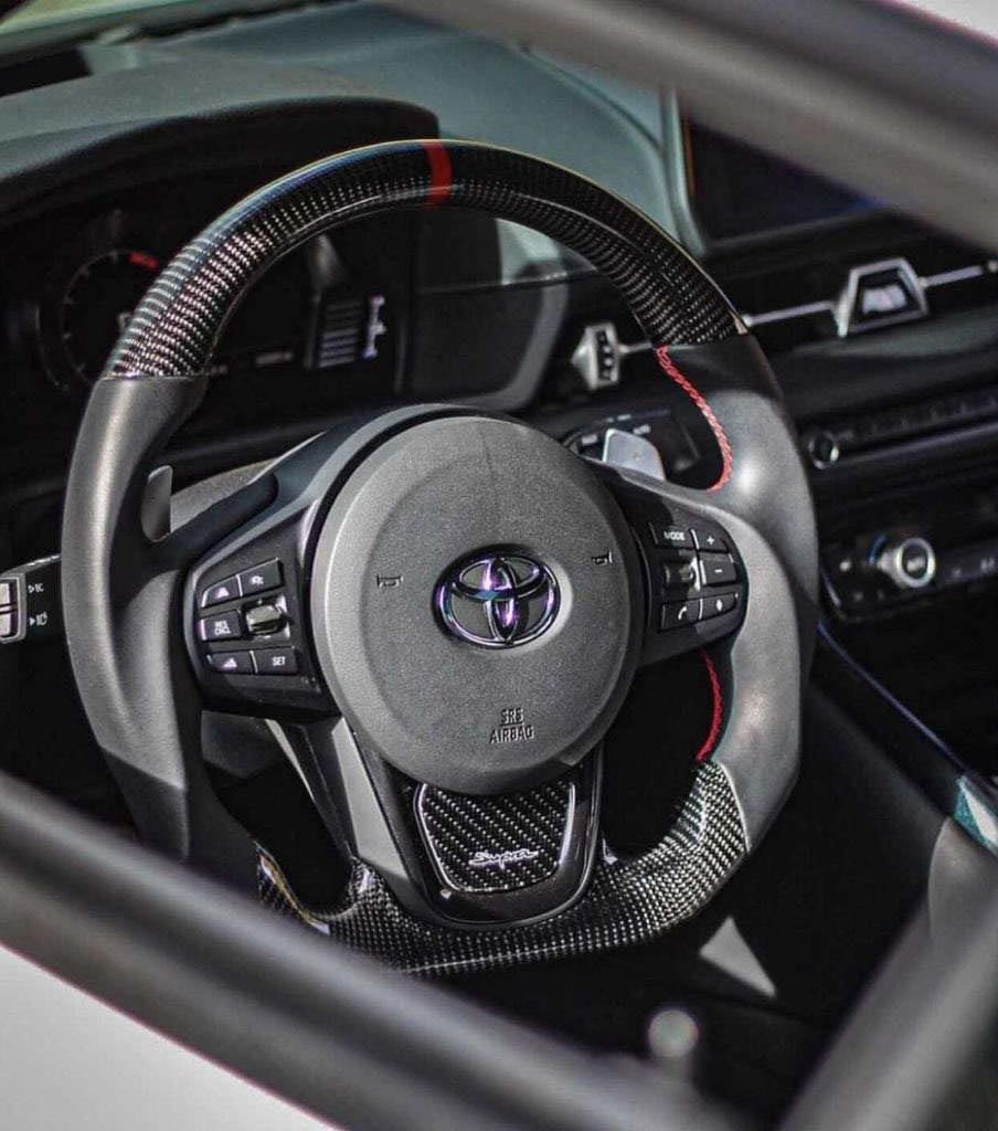 Toyota Supra 2019+ Carbon Fiber Steering Wheel