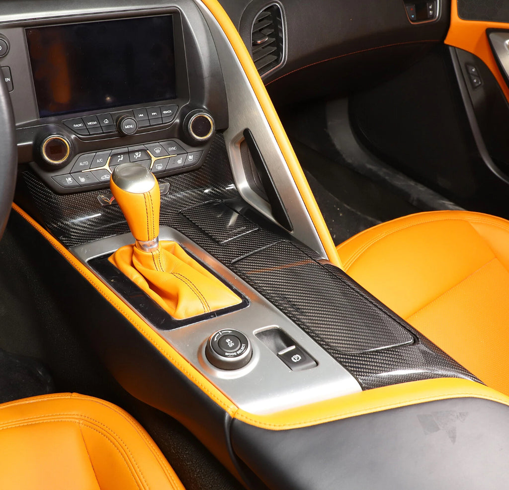 Chevy Corvette C7 Carbon Fiber Center Console Panel