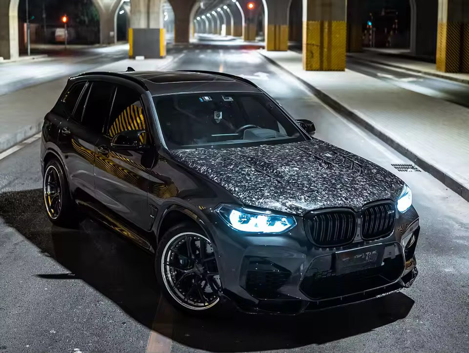 BMW X3/X4 GTS Vented Hood - Carbon Fiber / Forged Carbon
