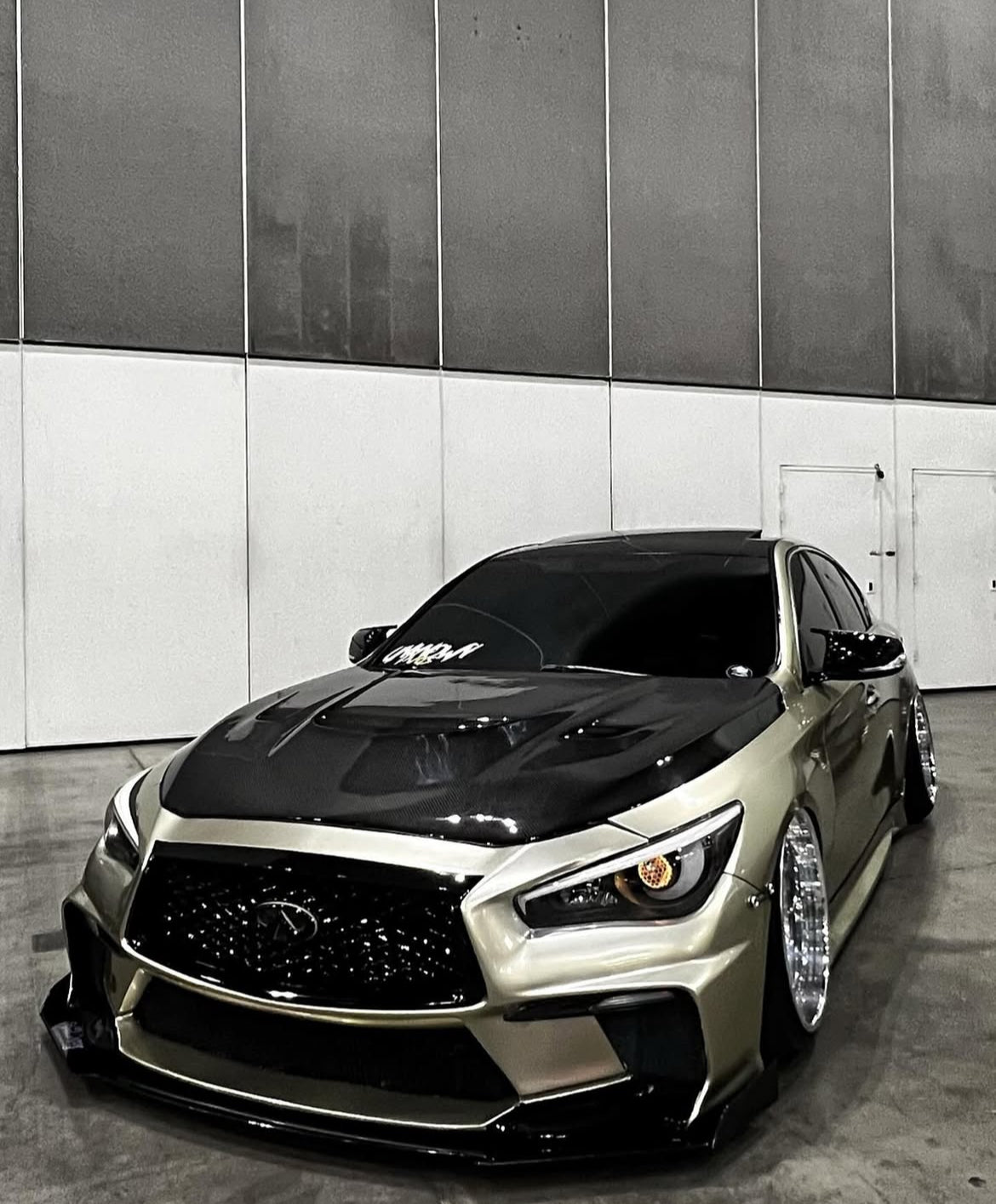 Infiniti Q50 VSR Vented Carbon Fiber Hood