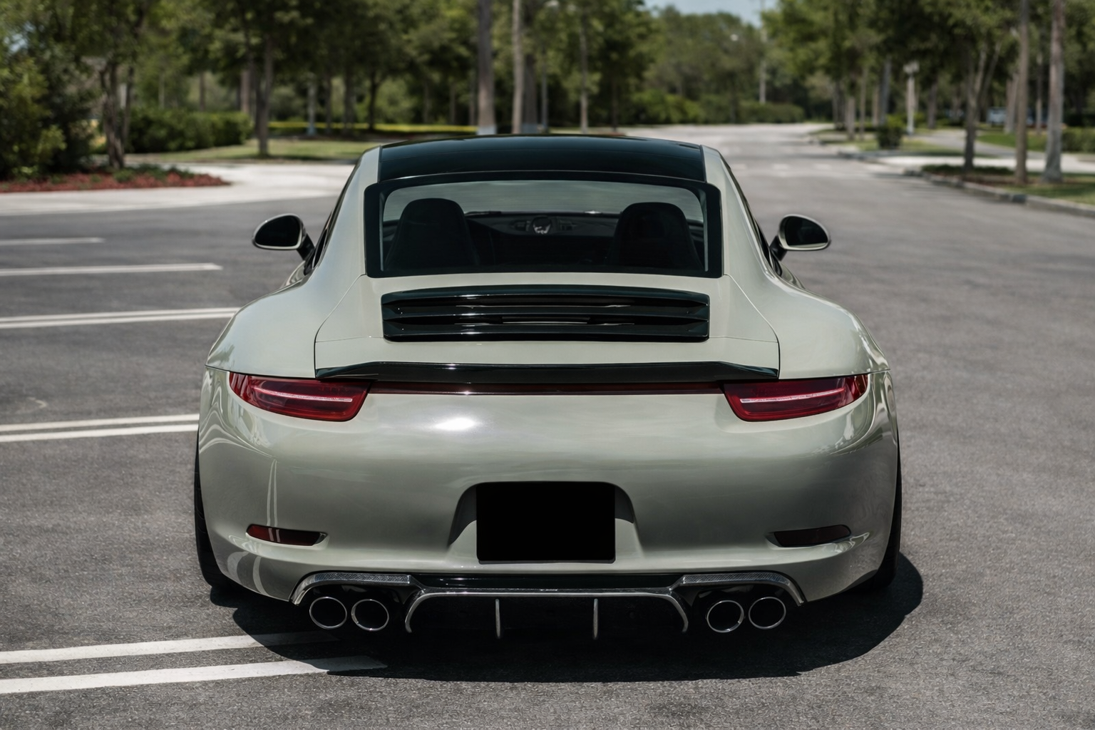 Porsche 911 991 991.1 991.2 (2012-19) Rear Trunk Lip Spoiler - Carbon Fiber / Gloss Black