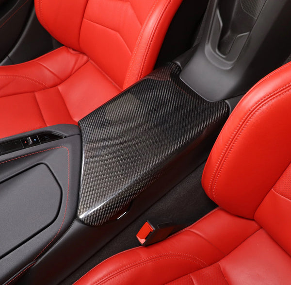 Chevy Corvette C8 Armrest Panel - Carbon Fiber / Honeycomb