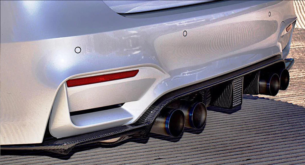 BMW F80/F82 Carbon Fiber V2 Diffuser w/ Third Brake Light