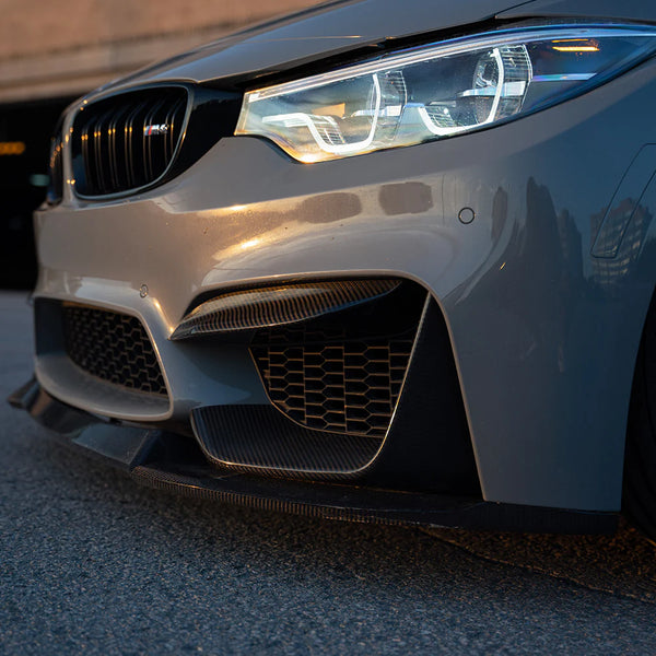 BMW F80/F82 M3/M4 Carbon Fiber Front Bumper Fangs