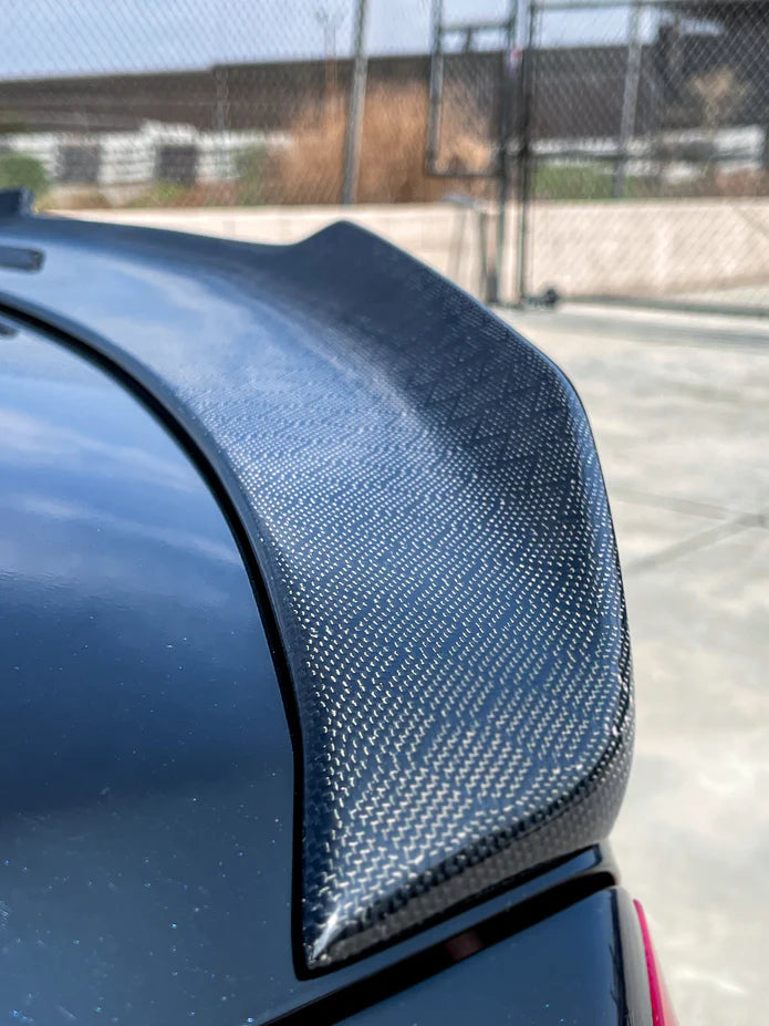 Infiniti G37 PSM Highkick Spoiler (Coupe/Sedan) Carbon Fiber / Gloss Black / Honeycomb