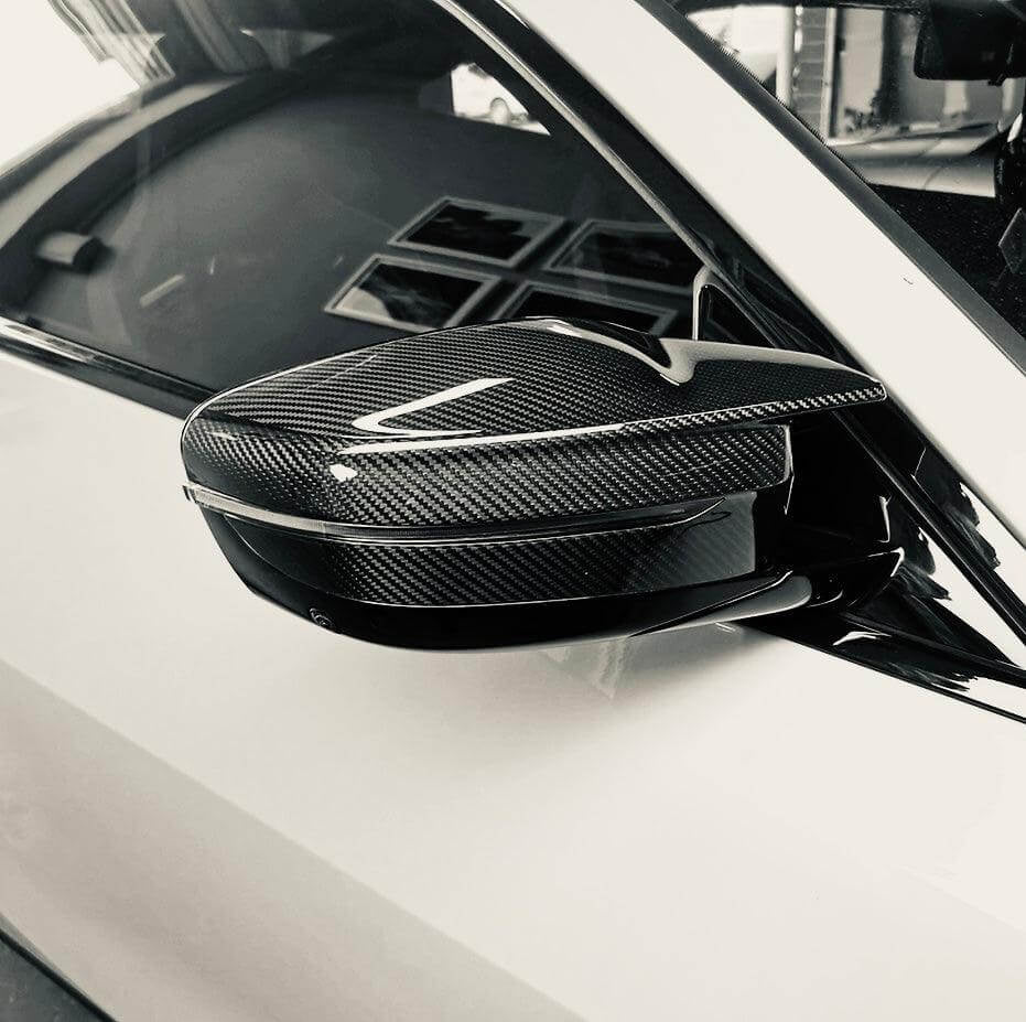 BMW G80/G82 G87 GT Mirror Caps - Carbon Fiber / Gloss Black