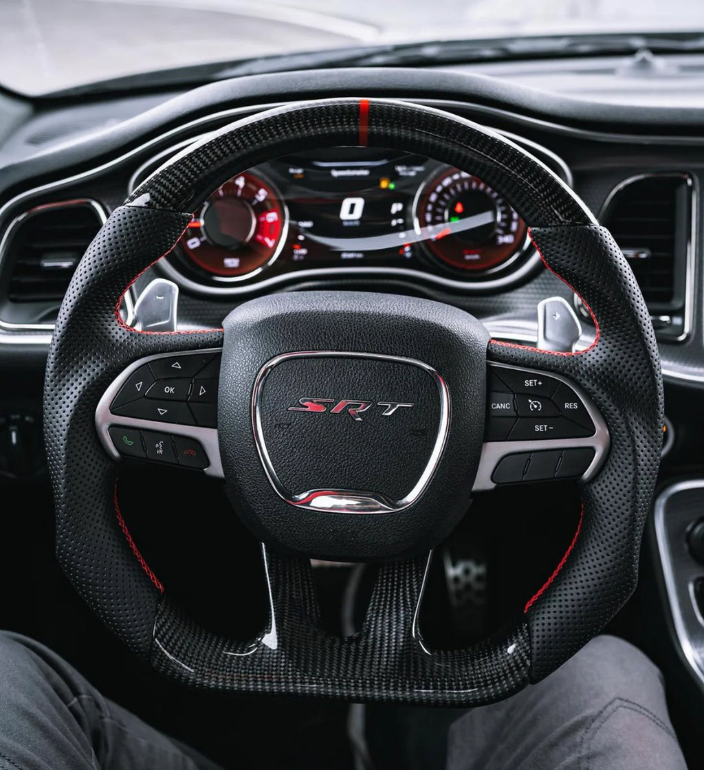 Carbon Fiber Steering Wheel - Dodge SRT Charger / Durango