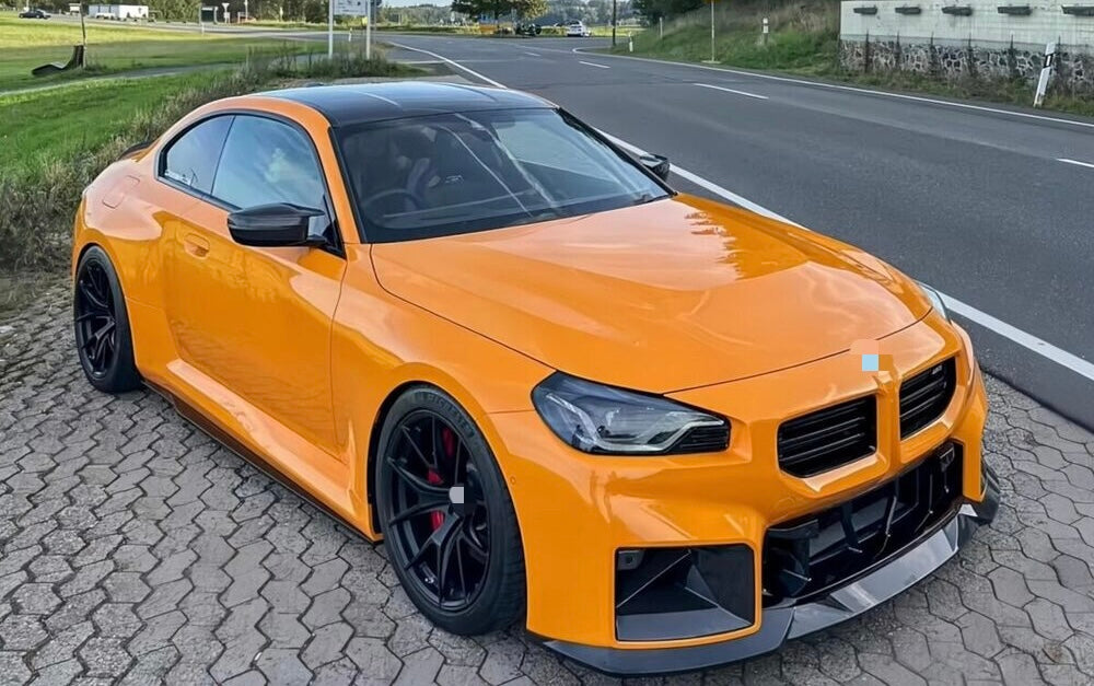 BMW M2 G87 G42 V2 Front Splitter - Carbon Fiber
