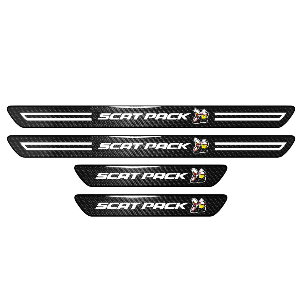 Dodge Carbon Fiber Kick Plates - Charger / Challenger / SRT / RT / Scatpack / Durango / SRT8