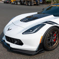 Chevy Corvette C7 (2014-2019) ZR1 Extended Front Bumper Lip - Carbon Fiber / Gloss Black