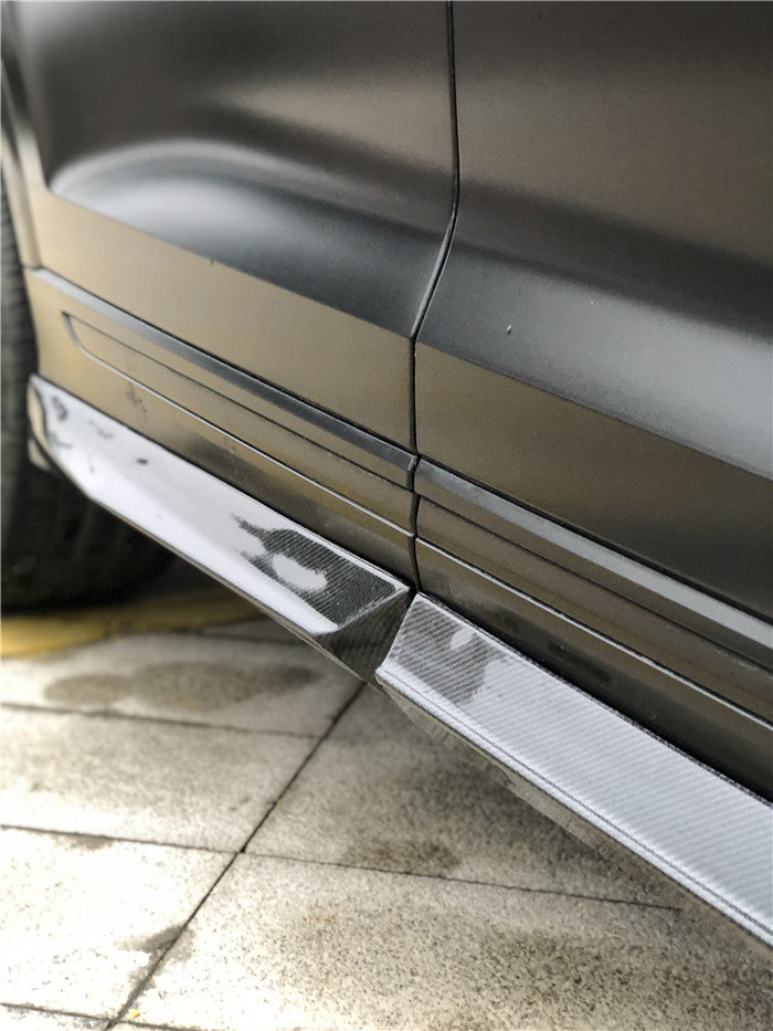 Audi Q8 Carbon Fiber Side Skirts Body Kit