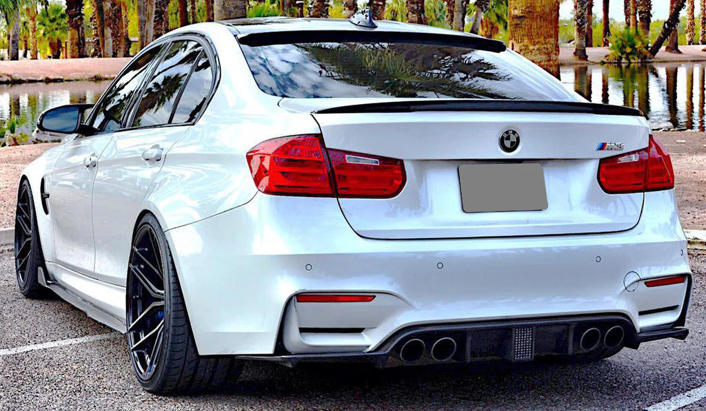 BMW F80/F82 Carbon Fiber V2 Diffuser w/ Third Brake Light