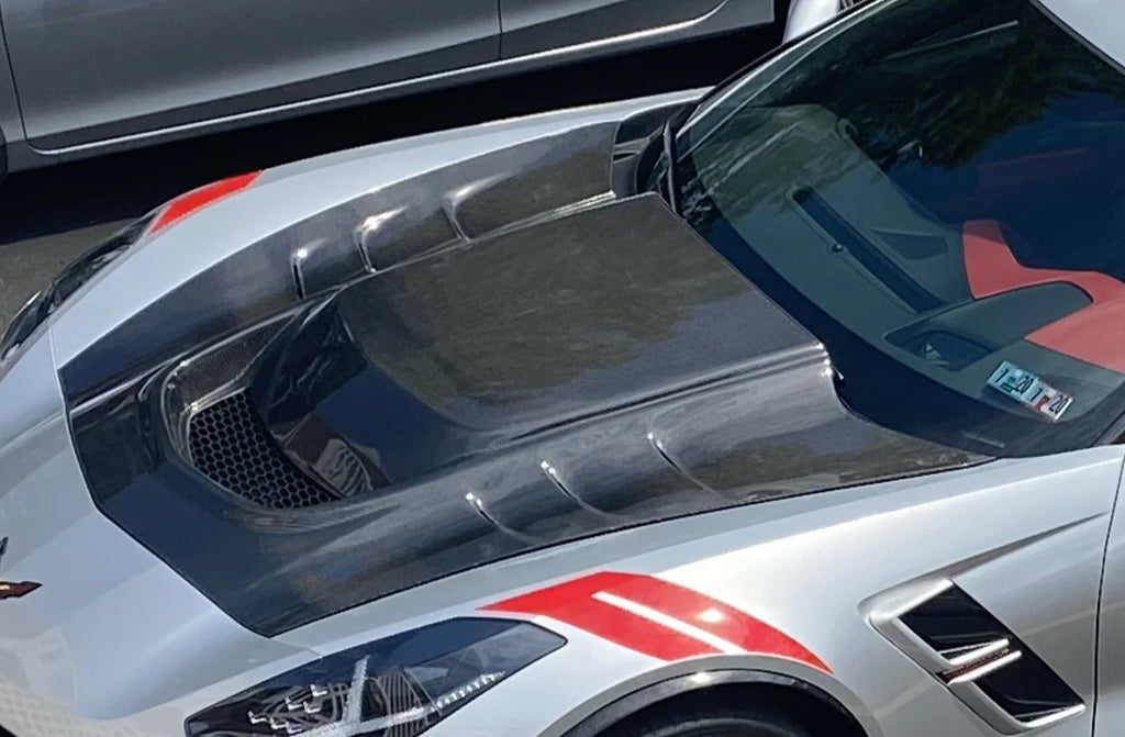 Chevy Corvette C7 Vented Carbon Fiber Bonnet Hood