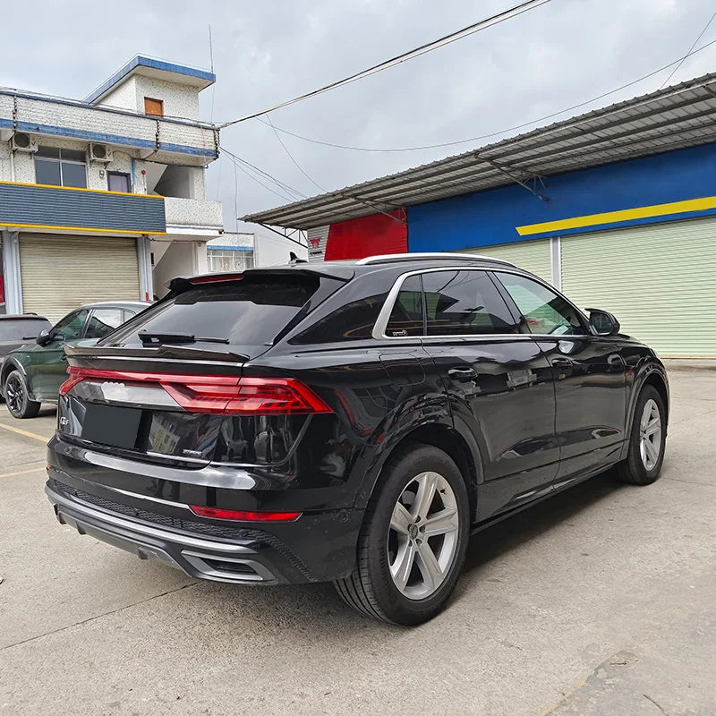 Audi Q8 2019+ PSM Trunk Spoiler - Carbon Fiber / Gloss Black