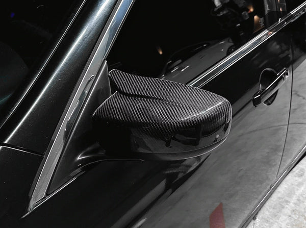 Infiniti G37 Mirror Caps - Coupe/Sedan Carbon Fiber / Honeycomb / Gloss Black