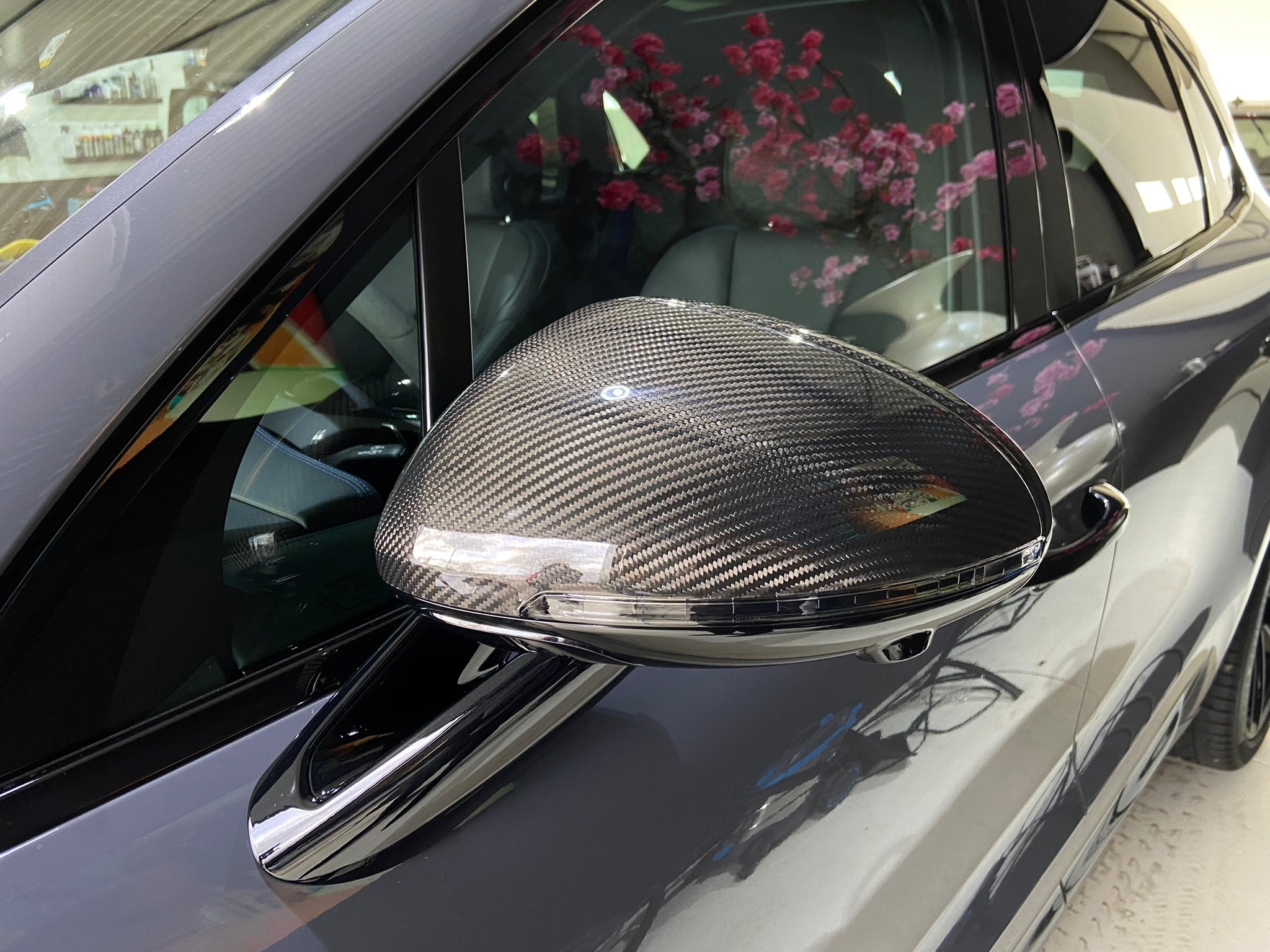 Porsche Macan 95B Carbon Fiber Mirror Caps 2015-2023