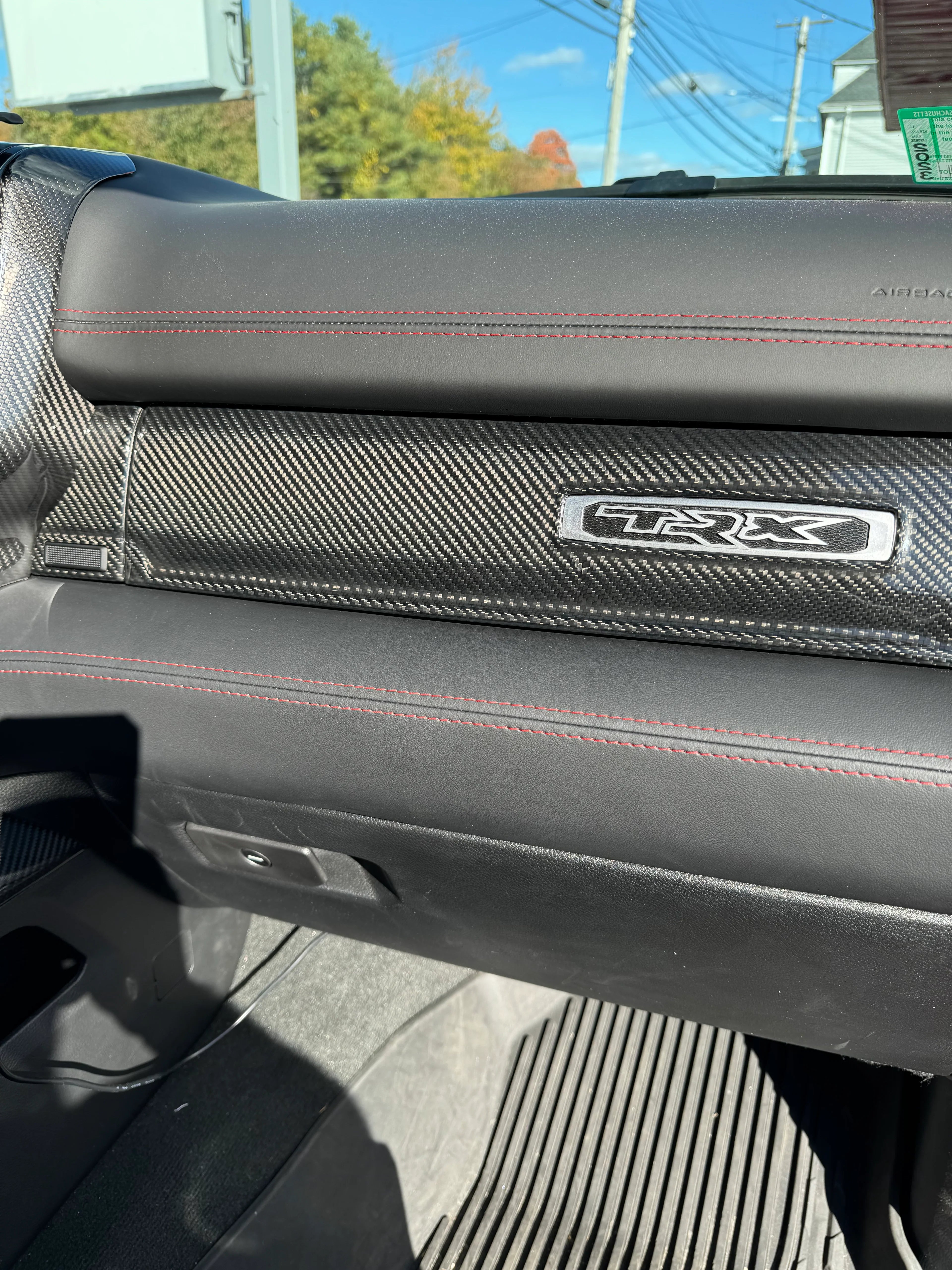 Dodge Ram 1500 TRX Off-Road 2019+ Carbon Fiber Dash Panel