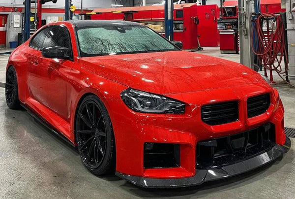 BMW M2 G87 G42 V2 Front Splitter - Carbon Fiber