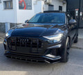 Audi Q8 Front Bumper Lip Kit MK1 - Gloss Black