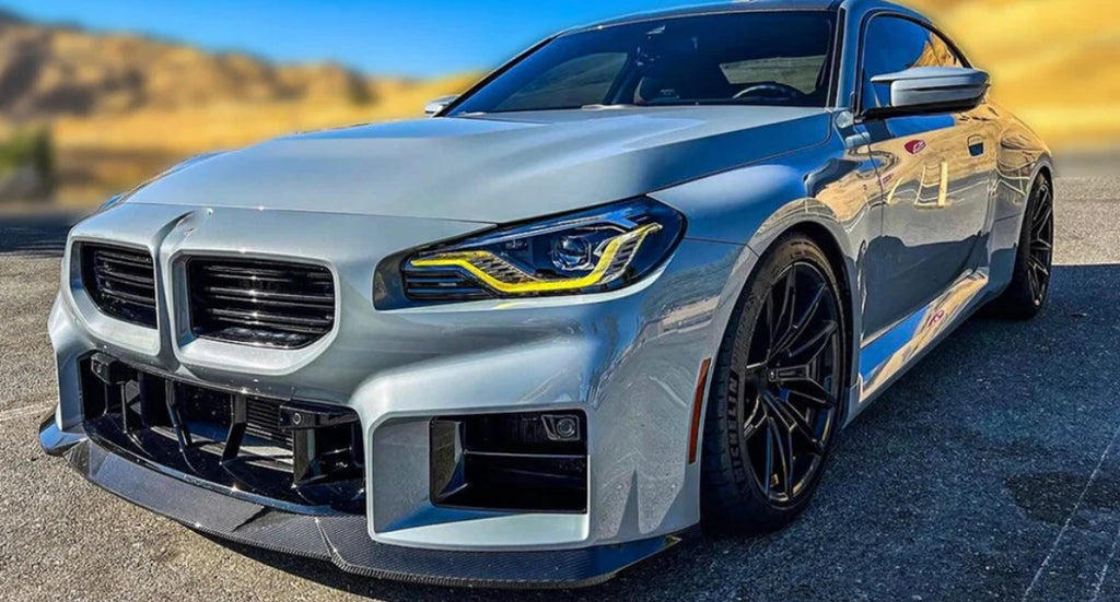 BMW M2 G87 G42 V2 Front Splitter - Carbon Fiber