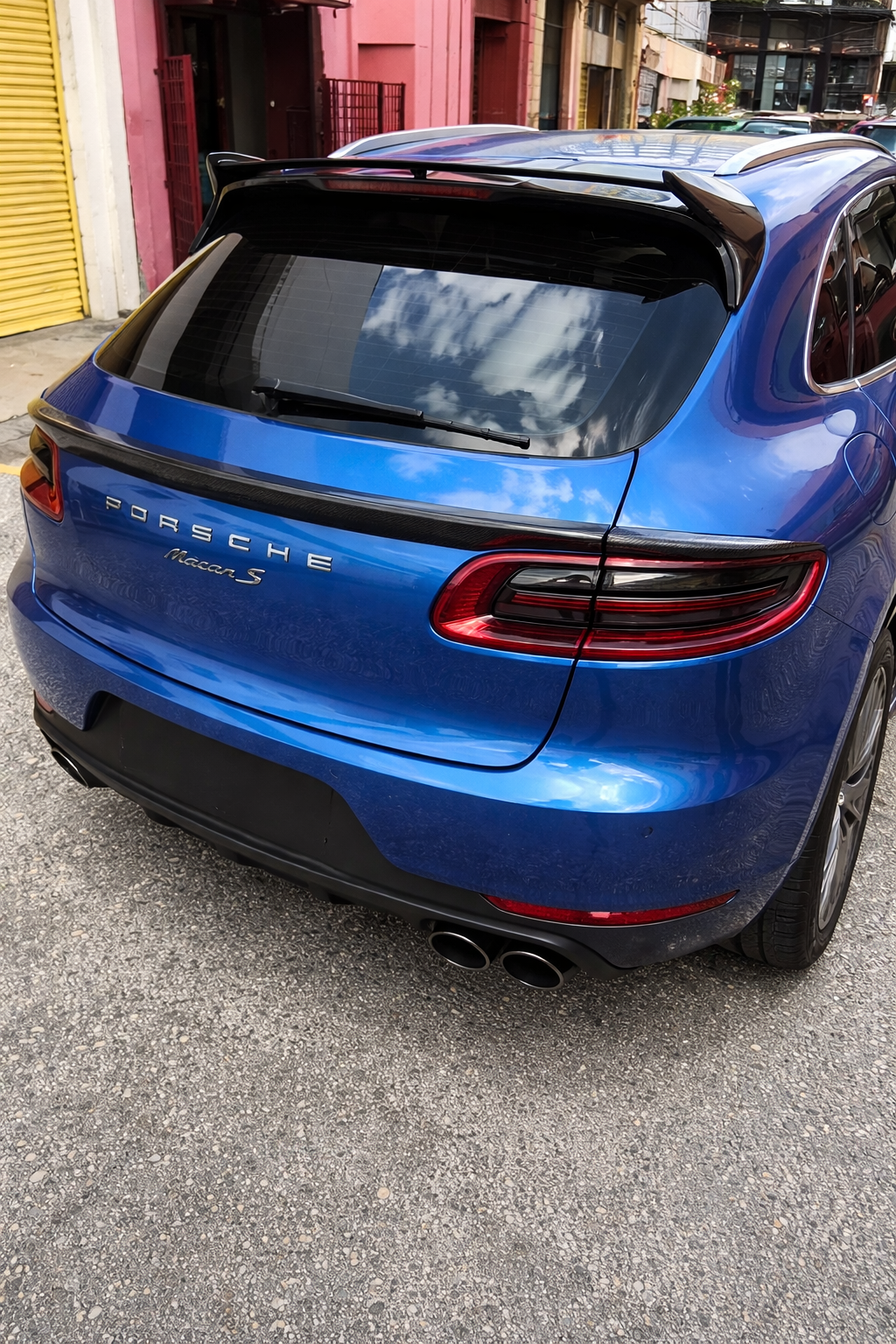 Porsche Macan 95B Rear Trunk Spoiler - Carbon Fiber / Gloss Black