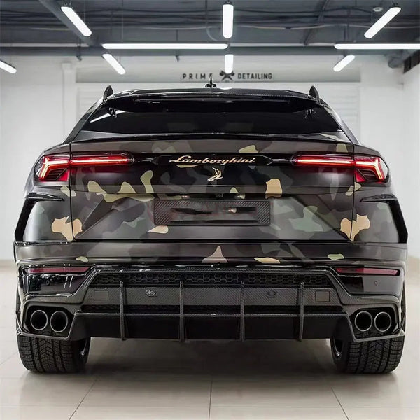 Lamborghini Urus V2 Carbon Fiber Rear Bumper Diffuser