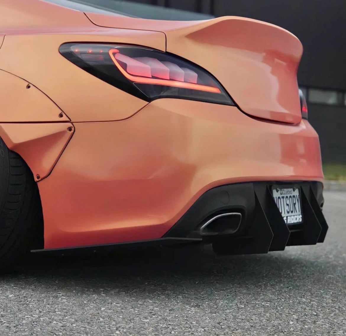 Hyundai Genesis Coupe BK1 2009-2016 VSpec Rear Bumper Diffuser