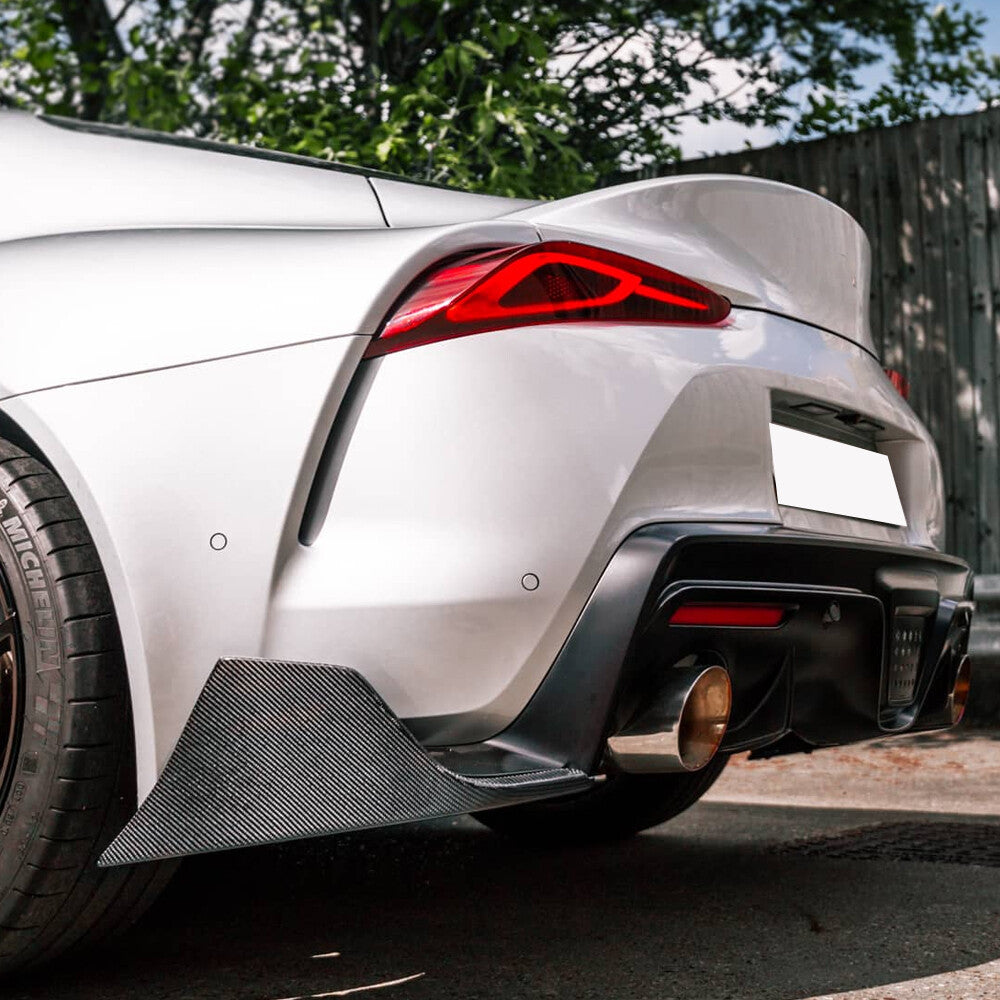 Toyota Supra A90 A91 MK5 2019+ Carbon Rear Bumper Splitter Aprons