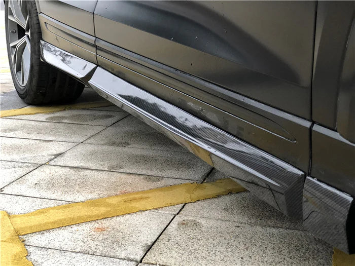 Audi Q8 Carbon Fiber Side Skirts Body Kit