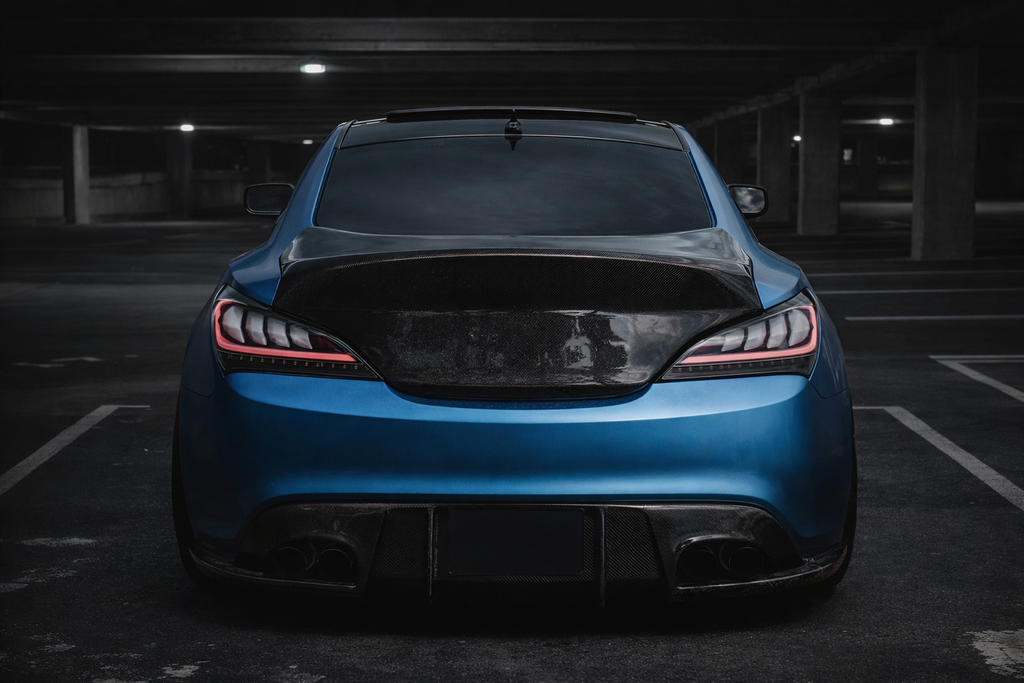 Hyundai Genesis Coupe BK1 2009-2016 Carbon Fiber Diffuser