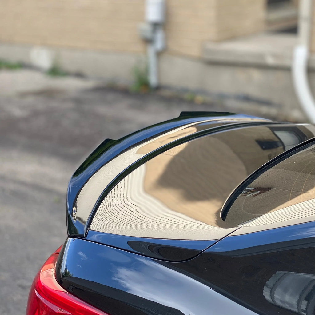 Infiniti Q50 PSM Highkick Spoiler - Gloss Black / Honeycomb