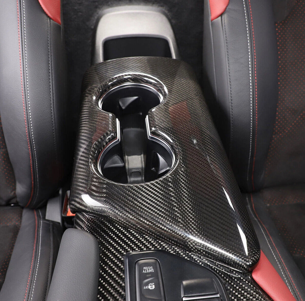 2019+ Toyota Supra A90 A91 Center Console Panel - Honeycomb / Carbon Fiber