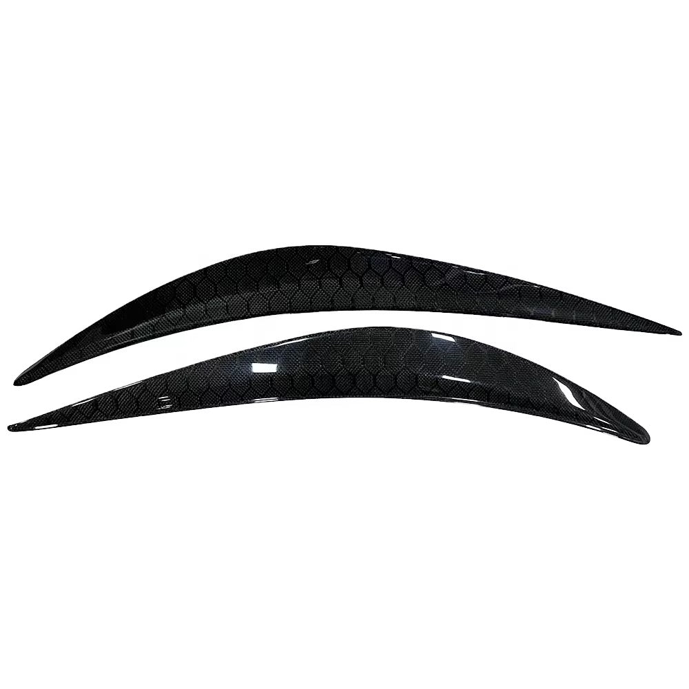 Infiniti Q50/Q60 Carbon Fiber Eyelids - Honeycomb / Forged / Gloss Black