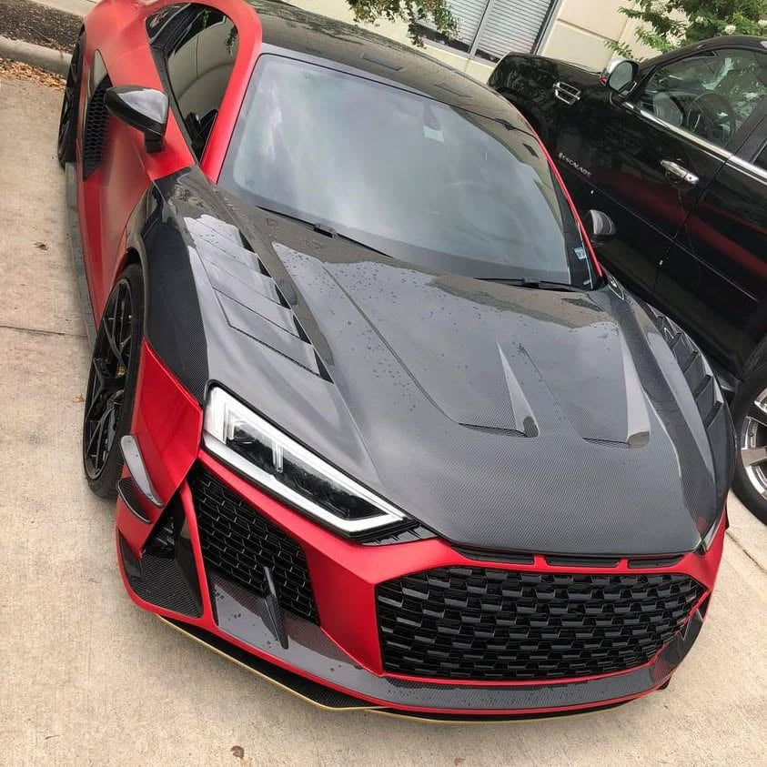 Audi R8 Gen 2 Vented Carbon Fiber Front Bonnet / Hood
