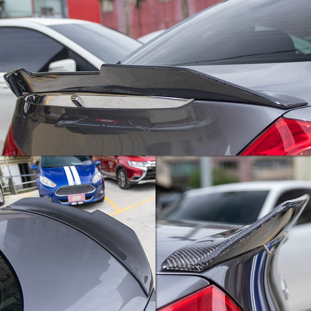 Infiniti G37 PSM Highkick Spoiler (Coupe/Sedan) Carbon Fiber / Gloss Black / Honeycomb