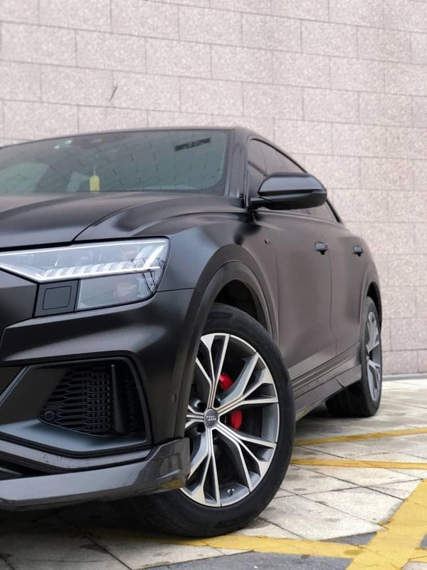 Audi Q8 Carbon Fiber Side Skirts Body Kit