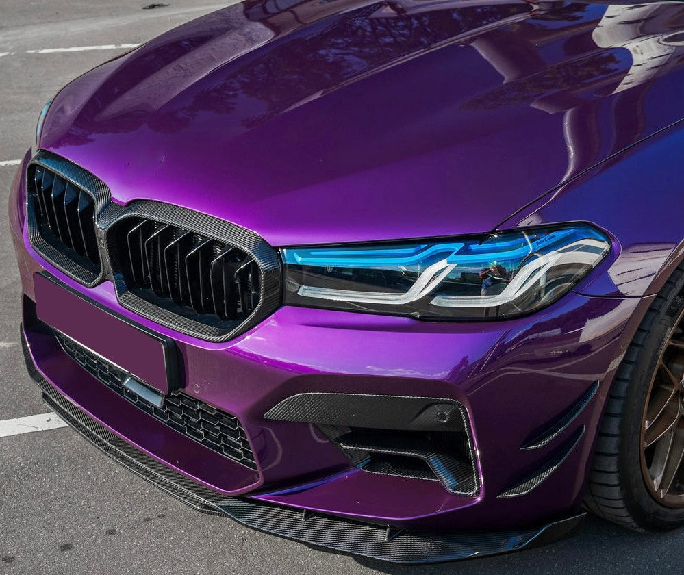 BMW M5 F90 2021+ Carbon Fiber Air Vent / Fog Light Bumper Splitter