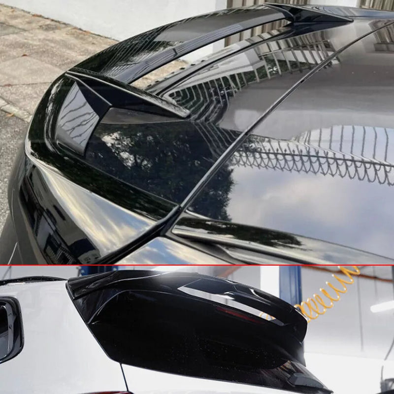 BMW X3M Roof Spoiler / Window Wing - Carbon Fiber / Gloss Black