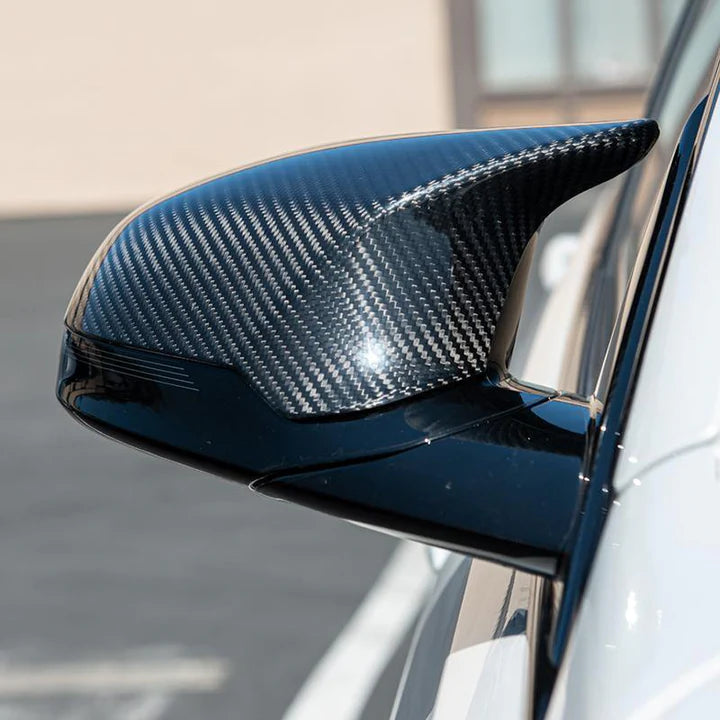 BMW F80/F82 GT Mirror Caps - Carbon Fiber / Gloss Black