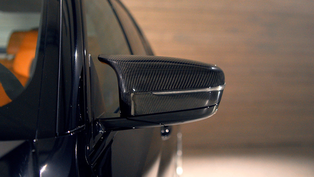BMW F90 M5 / F91 M8 GT Mirror Caps - Carbon Fiber / Gloss Black